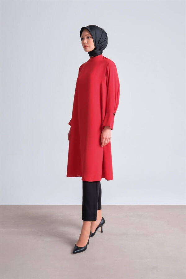 Wide Cuffed Tunic 24y4000 Red - 2