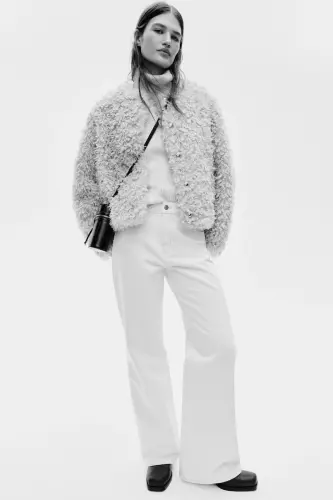 Wide High Jeans-Açık bej - H&M (1)