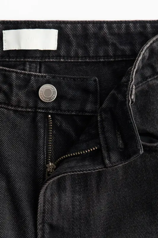 Wide High Jeans-Soluk siyah - 8