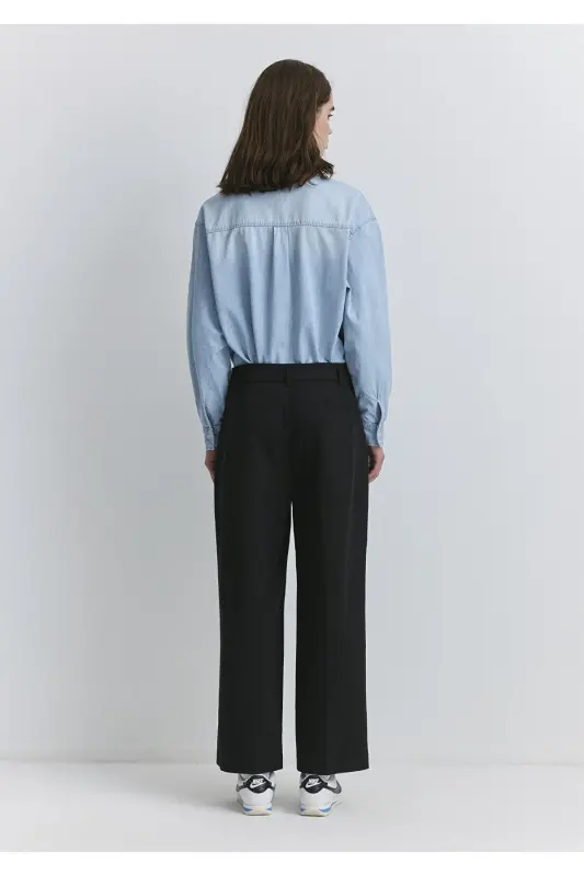 Wide Leg Black Pants 1010947-900 - 4
