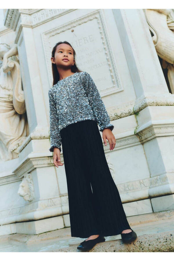 Wide-Leg Culotte Pants - 5