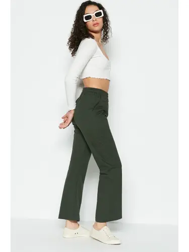 Wide Leg Flared Sweatpants 736 Khaki-Khaki - LC WAIKIKI (1)