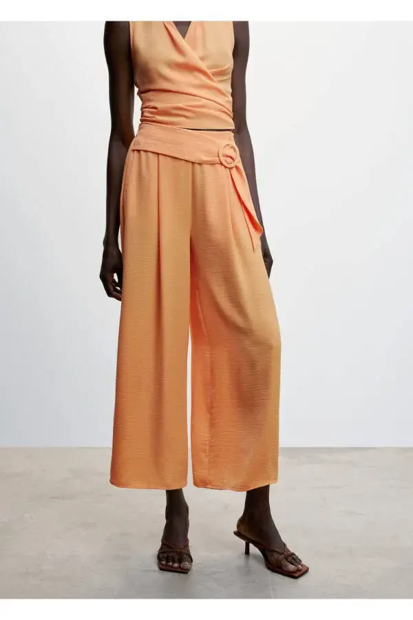 Wide Leg Flowy Pants - 1