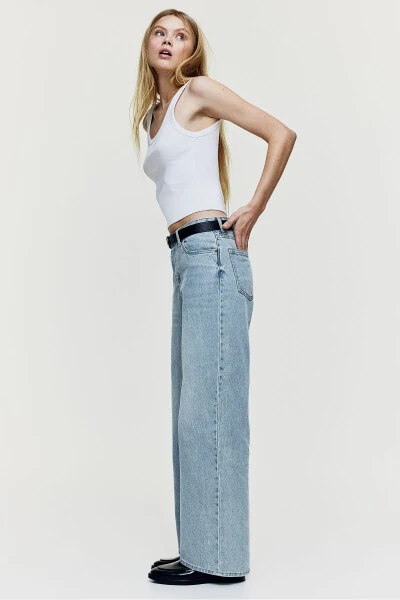 Wide leg jeans - 7