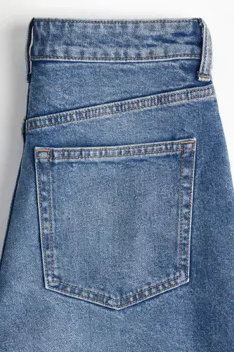 Wide Leg Jeans-Denim blue - 4