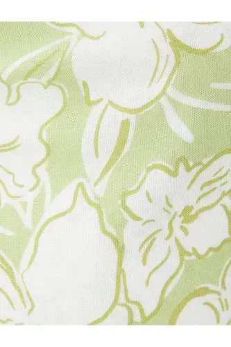 Wide Leg Jumpsuit Balloon Sleeve Long Guipure - 6