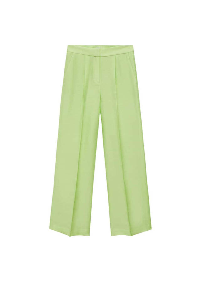 Wide Leg Linen Pants - 11