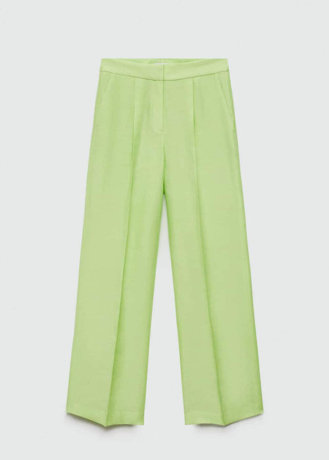 Wide Leg Linen Pants - 12