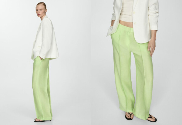 Wide Leg Linen Pants - 5