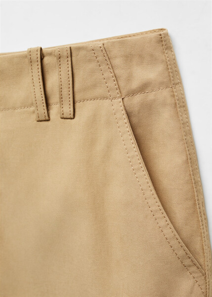 Wide Leg Lyocell Trousers - 5