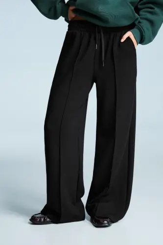 Wide-leg pants - BERSHKA (1)
