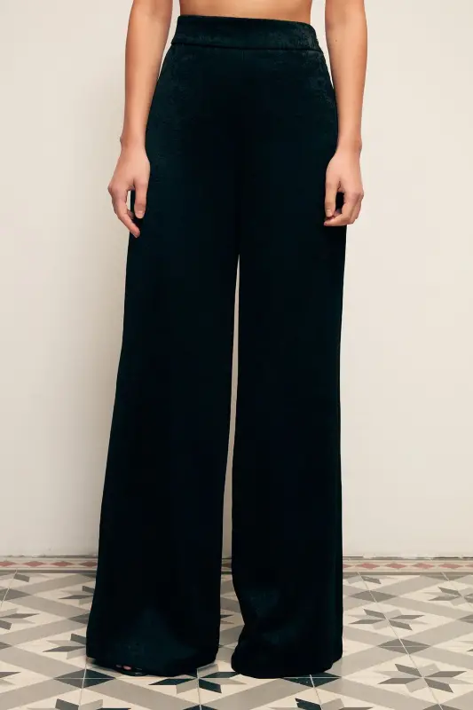 Wide Leg Pants - BLACK-BLACK - 4