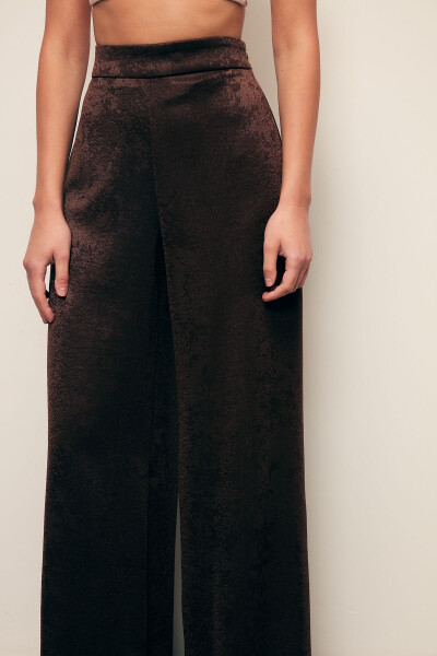 Wide Leg Pants - COFFEE - 3