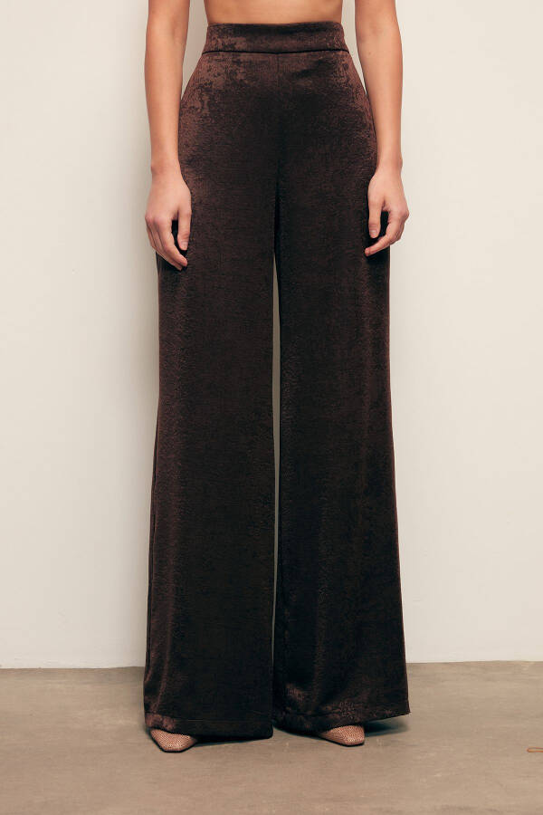 Wide Leg Pants - COFFEE - 4