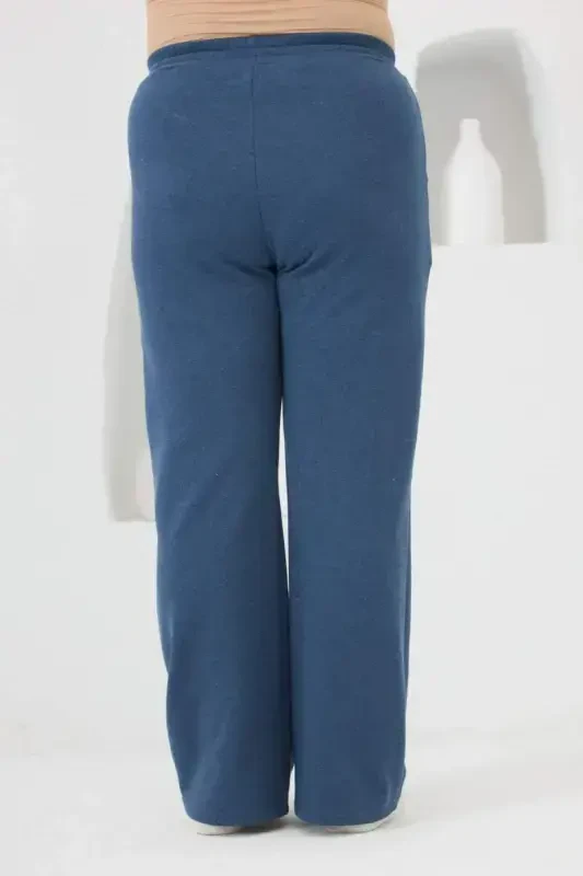 Wide Leg Plus Size Tracksuit Blue - 3