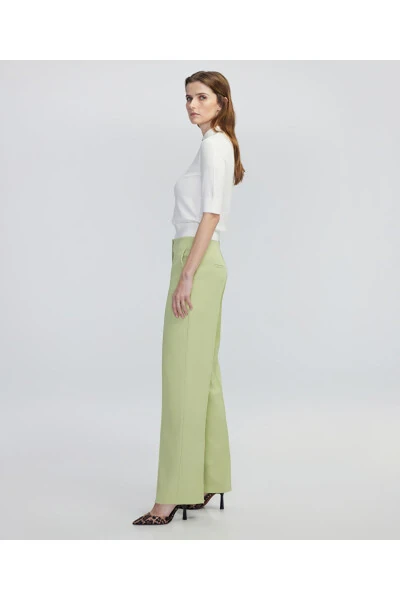 Wide leg rib knit pants - İPEKYOL (1)