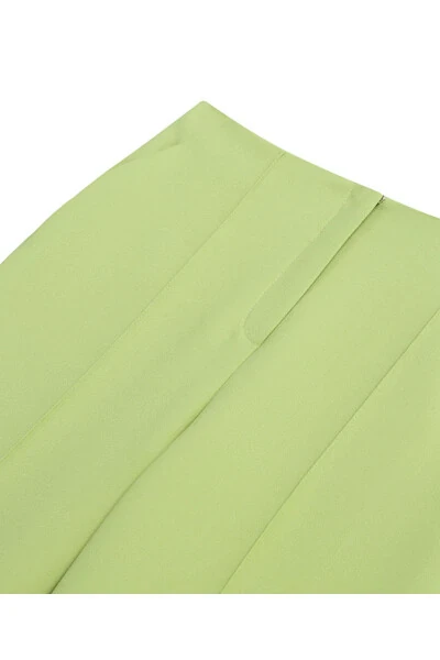 Wide leg rib knit pants - 4