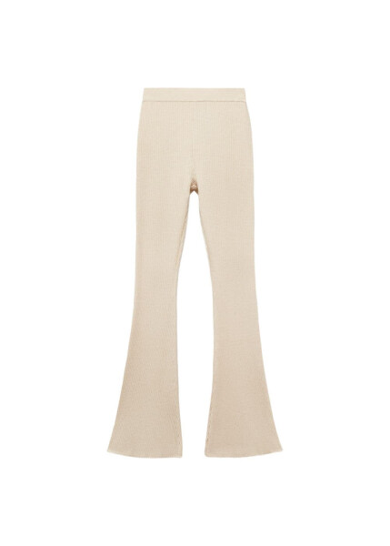 Wide Leg Ribbed Pants - 9