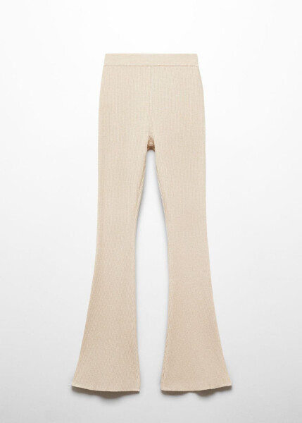 Wide Leg Ribbed Pants - 10