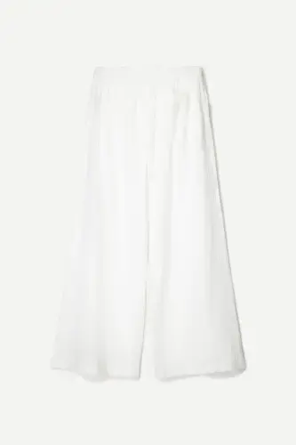 Wide leg rustic pants - 4