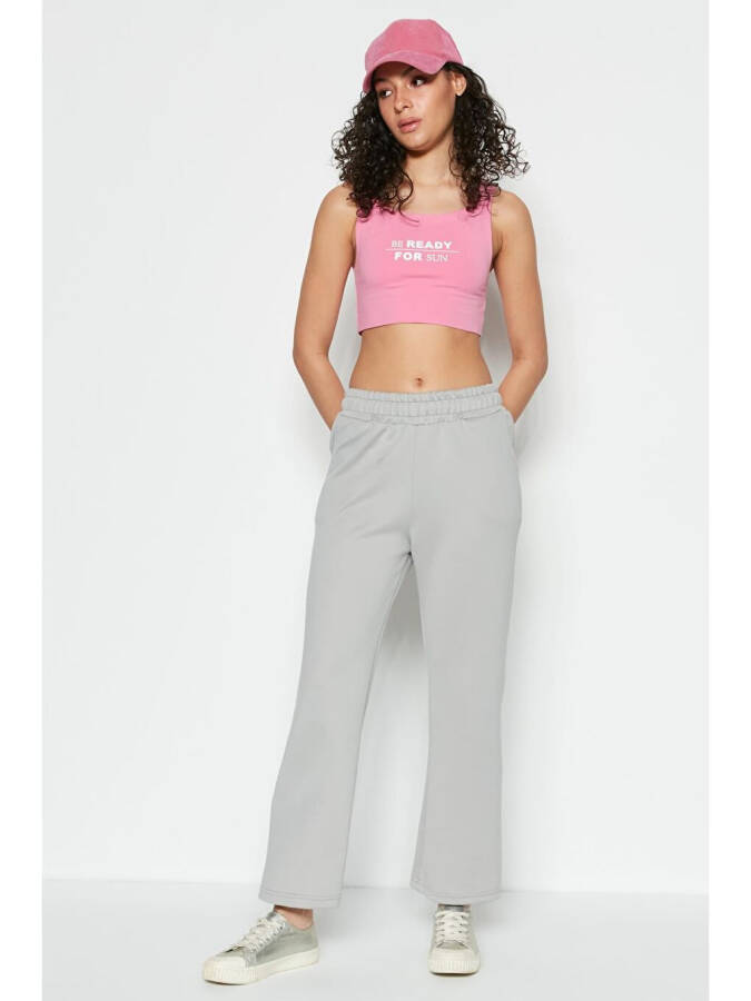 Wide Leg Spanish Leg Sweatpants 804 Grey - 1