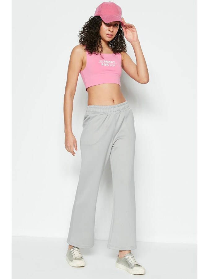 Wide Leg Spanish Leg Sweatpants 804 Grey - 2