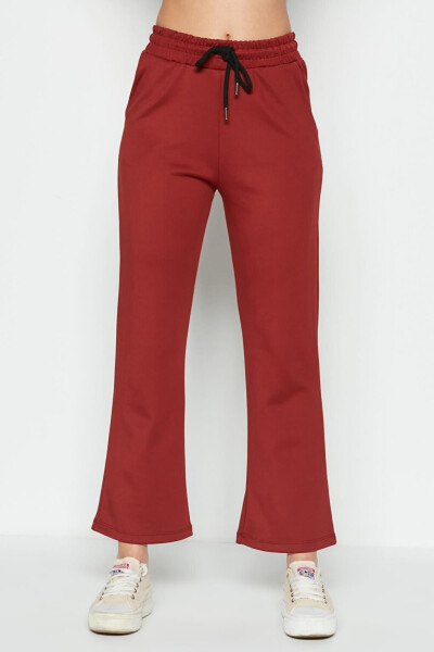 Wide Leg Spanish Leg Sweatpants 804 Terracotta - 7