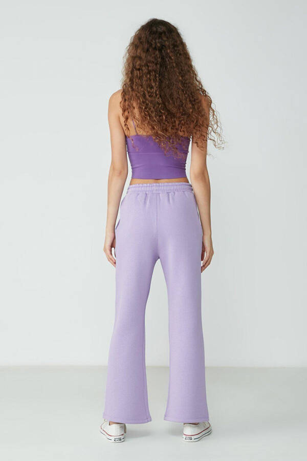 Wide Leg Spanish Leg Sweatpants 904 Lilac - 4