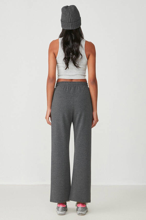 Wide Leg Spanish Trousers Sweatpants 736 Anthracite - 8