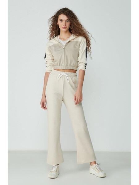 Wide Leg Spanish Trousers Sweatpants 736 Stone - 1