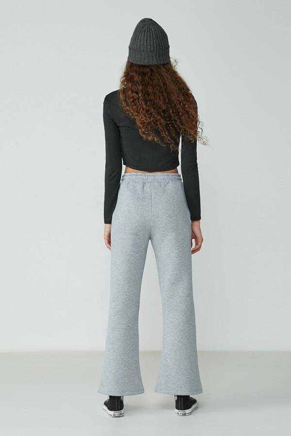 Wide Leg Spanish Trousers Sweatpants 904 Gray - 8