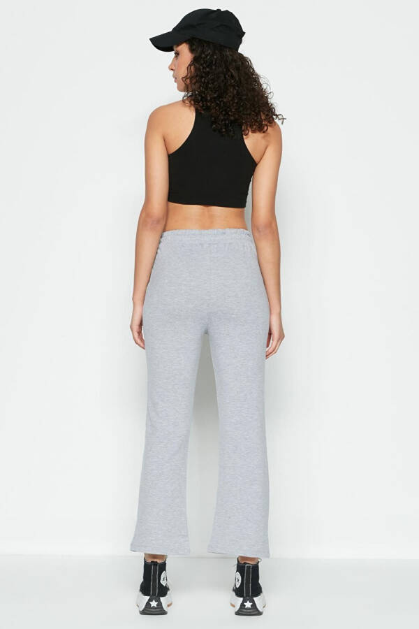 Wide Leg Spanish Trousers Tracksuit Bottoms 736 Grey - 8