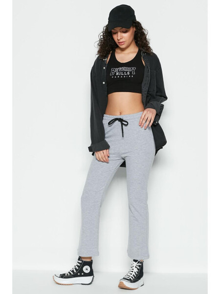 Wide Leg Spanish Trousers Tracksuit Bottoms 736 Grey - 1