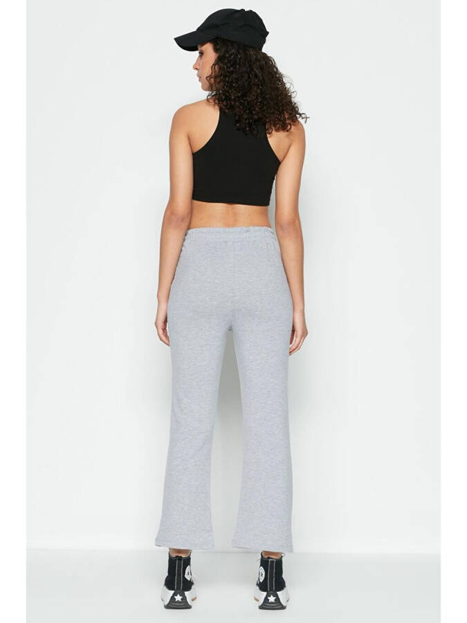 Wide Leg Spanish Trousers Tracksuit Bottoms 736 Grey - 4