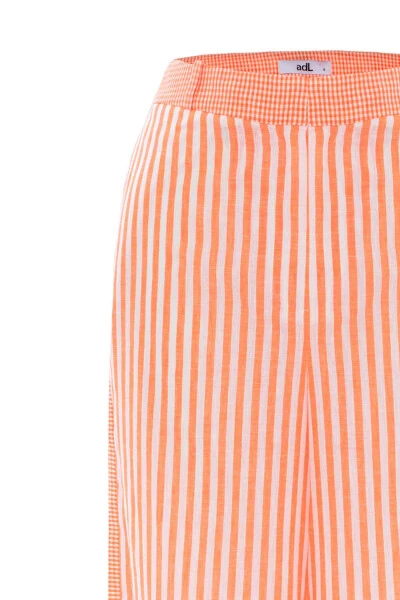 Wide Leg Striped Trousers - 7