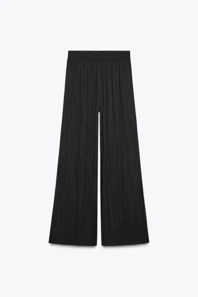 WIDE LEG TROUSERS - Black - 7