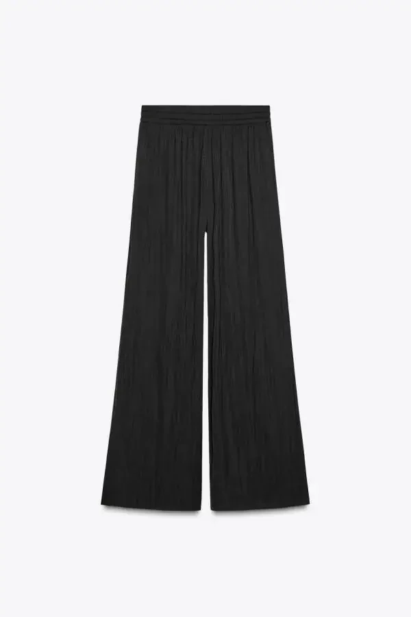 WIDE LEG TROUSERS - Black - 7