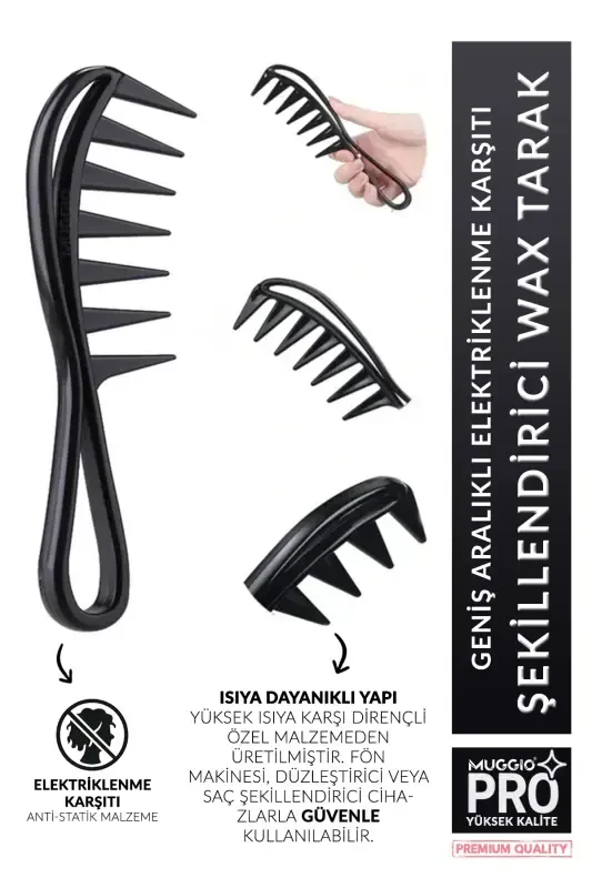 Wide-Spaced Professional Wax Comb - 1