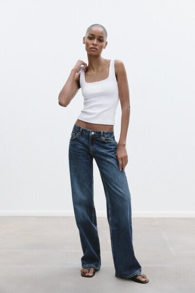 WIDE STRAP T-SHIRT-White - MODAZONE