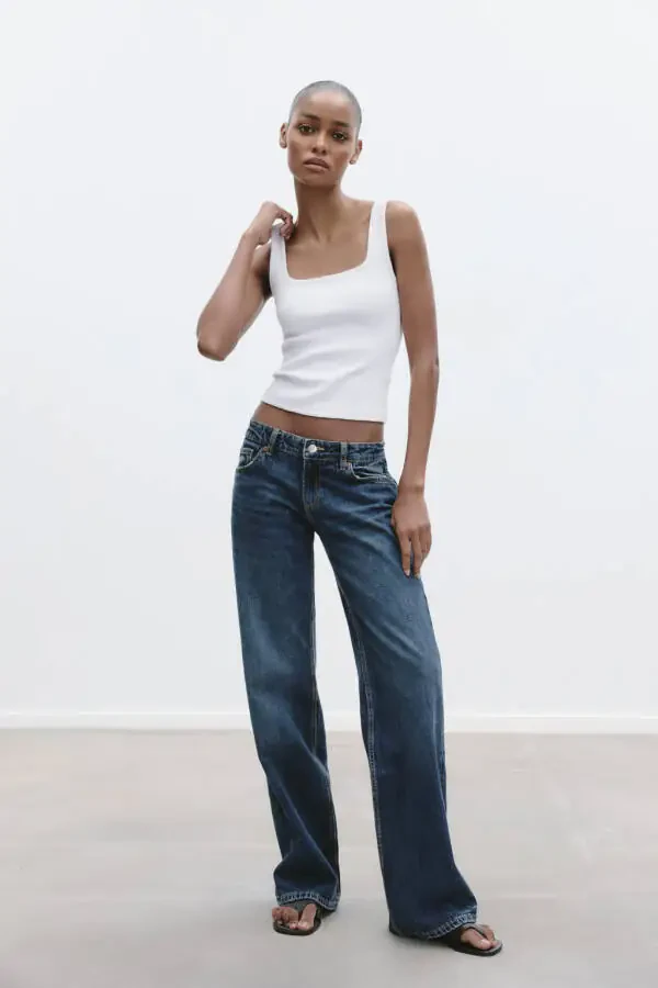 WIDE STRAP T-SHIRT-White - 1