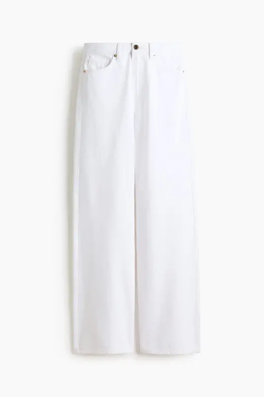 Wide Ultra High Jeans - Beyaz - 3