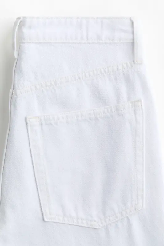 Wide Ultra High Jeans - Beyaz - 5