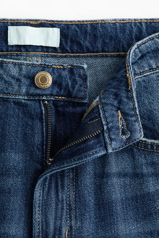 Wide Ultra High Jeans - Koyu kot mavisi - 4