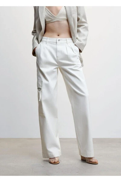 Wideleg Jeans with Pockets - MANGO