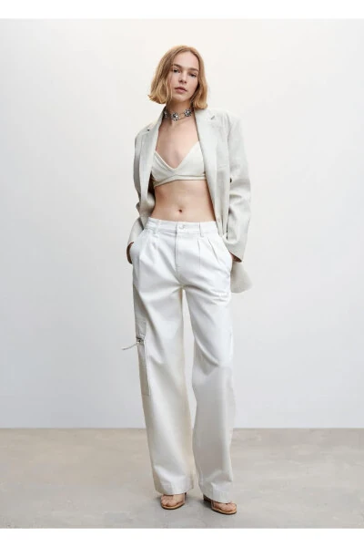 Wideleg Jeans with Pockets - MANGO (1)