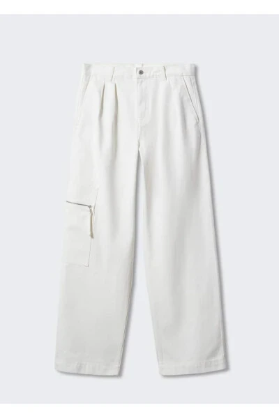 Wideleg Jeans with Pockets - 3