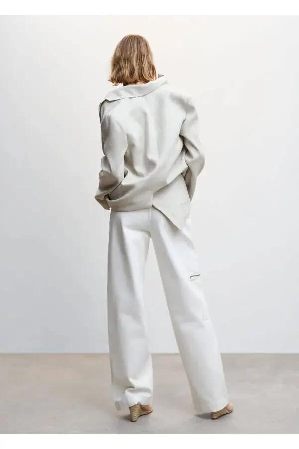 Wideleg Jeans with Pockets - 4