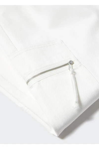 Wideleg Jeans with Pockets - 5