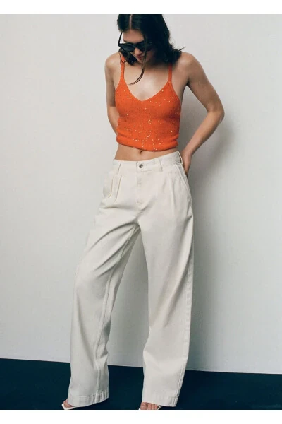 Wideleg Jeans with Pockets - 8