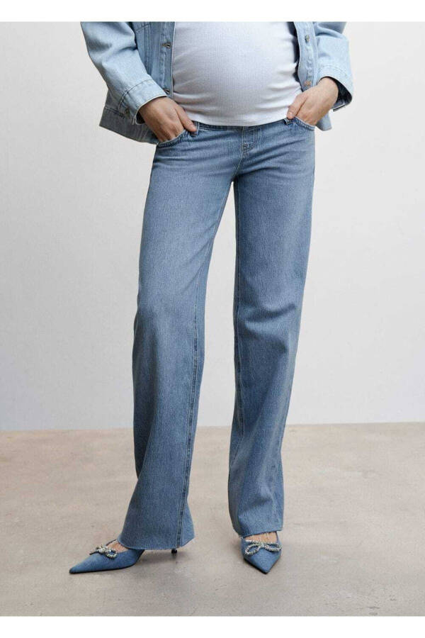 Wideleg Maternity Jean - 1